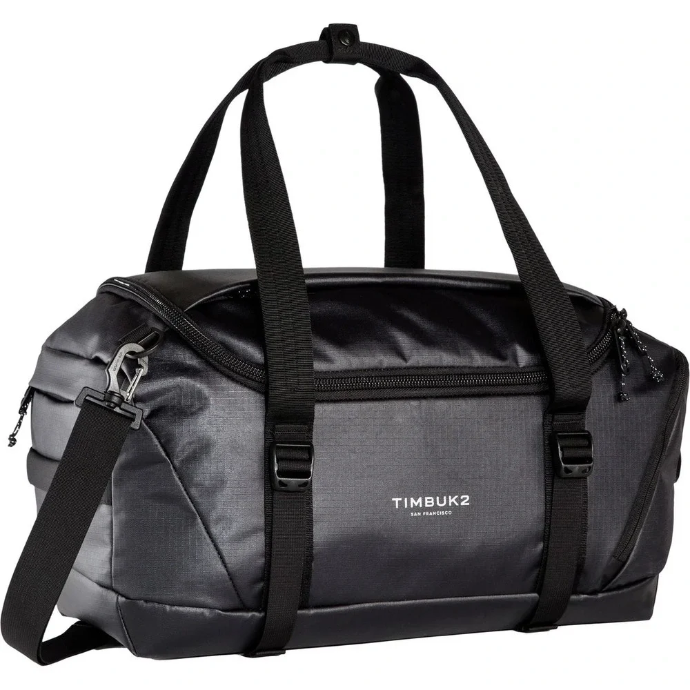 TIMBUK2 Quest Duffel SMALL Jet Black Gym Travel Carry On Bag Logo Tennis Channel